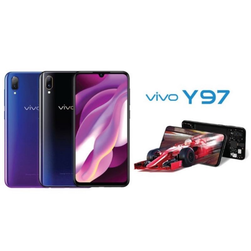VIVO Y97 RAM 4/128GB BARU FULLSET SEGEL GARANSI 1TAHUN