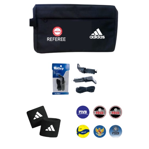 Paket Tas Cepuk ADIDAS / Paket Wasit Volly / Wasit Volly Ball / Perlengkapan Wasit Volly