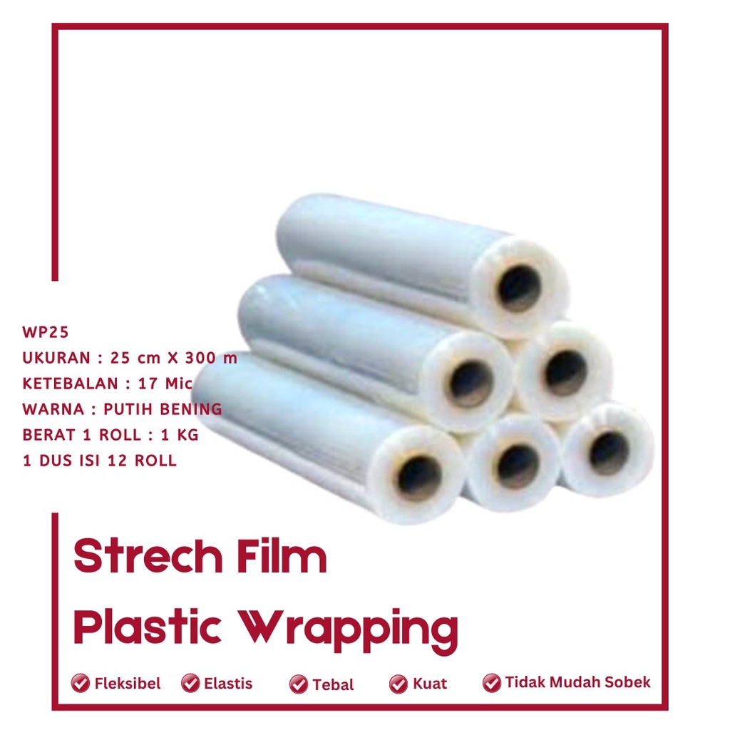 Plastik Wrapping Strech Film (WP25-1 Roll)