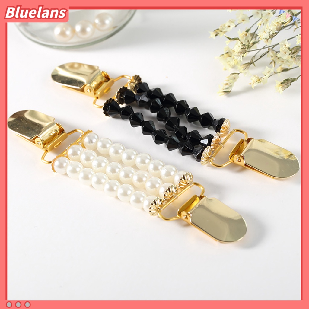 Bluelans Collar Clip Anti-deform Eye-catching Alloy Cardigan Collar Clip for Women