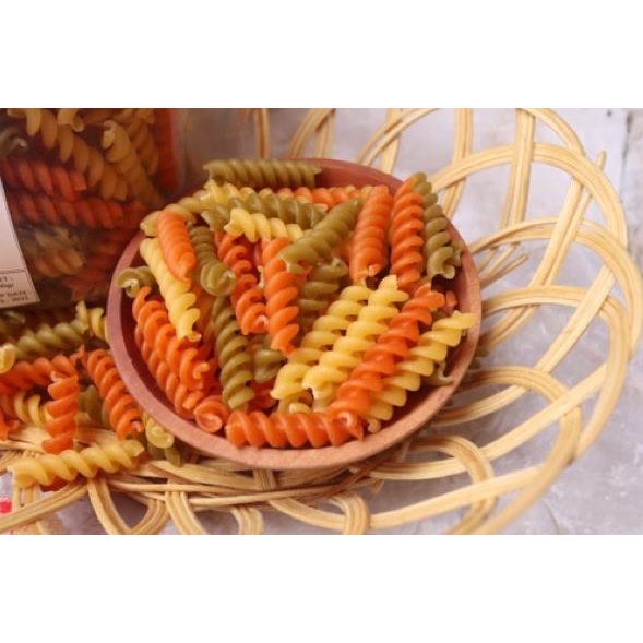 

IDPp6P0--Pasta Vegeroni / Fusili Pasta Sayuran Spiral 8bulan+