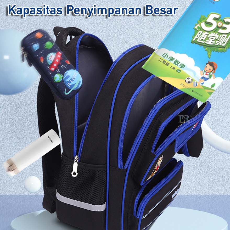 LNR Shop S-008 S-009 S-010 ZMBABY Tas Ransel Sekolah Import Untuk Anak Perempuan / Laki Laki TK - SD Kelas 1 2 3 4 5 6 Ransel School Bag Anak Tahan Air Bahan Polyester Ringan Lembut Sekolah Dasar Taman Kanak Cewek Playgroup Pre-K K1 K2 Kindergarten Tas