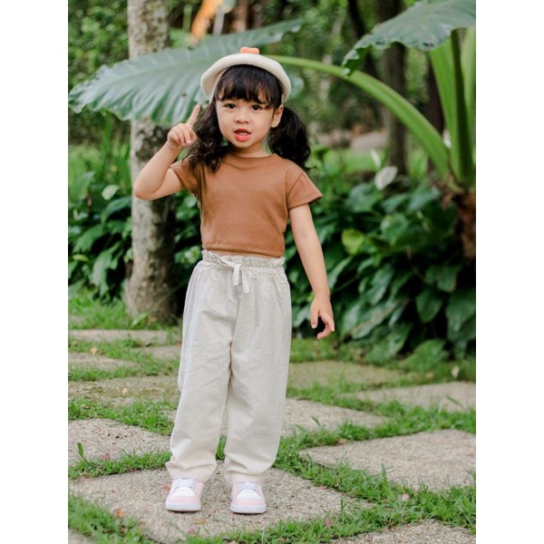 CROP TOP ANAK perempuan 2-4TAHUN bahan rajut