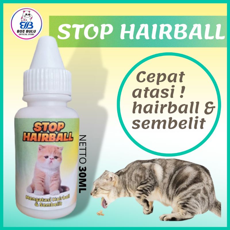 stop hairball obat anti hairball sembelit kucing 30ml