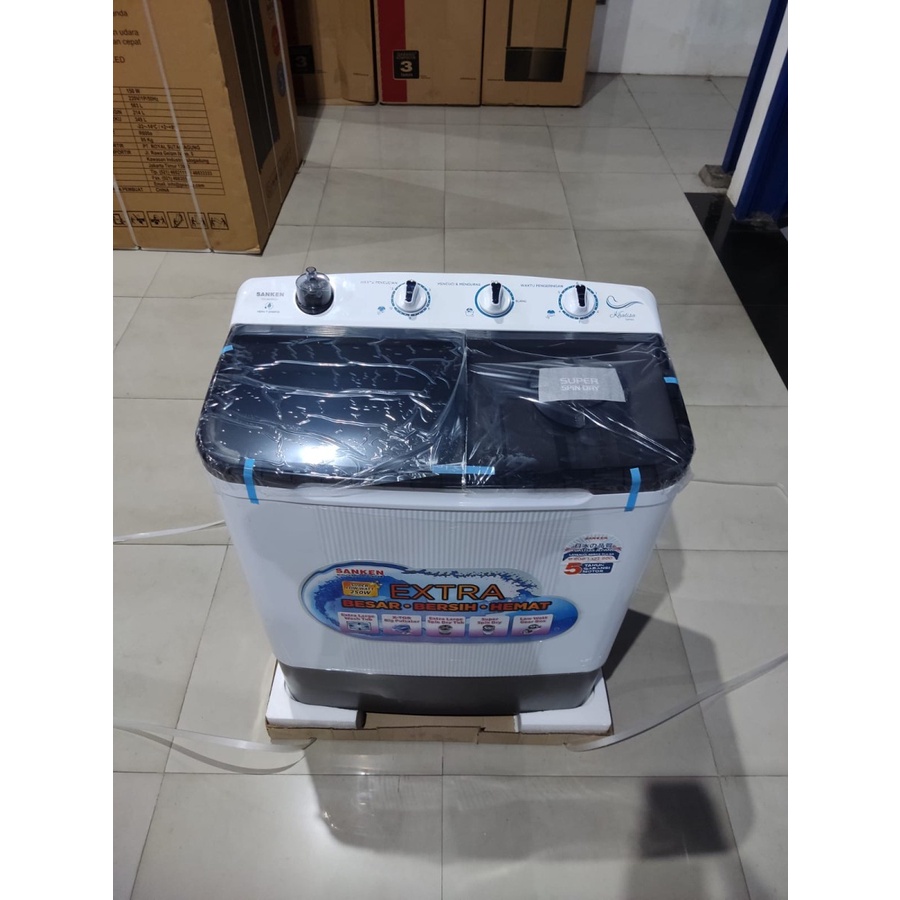 MESIN CUCI SANKEN TW 8660/8808 FGY 7 KG 2 TABUNG TW8660/8808 7KG X TOR TECHNOLOGY