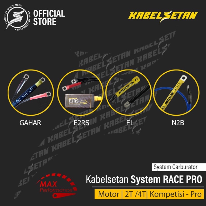 KABEL SETAN SETT BUNDLE RACE PRO FULL KOMPETISI KARBURATOR