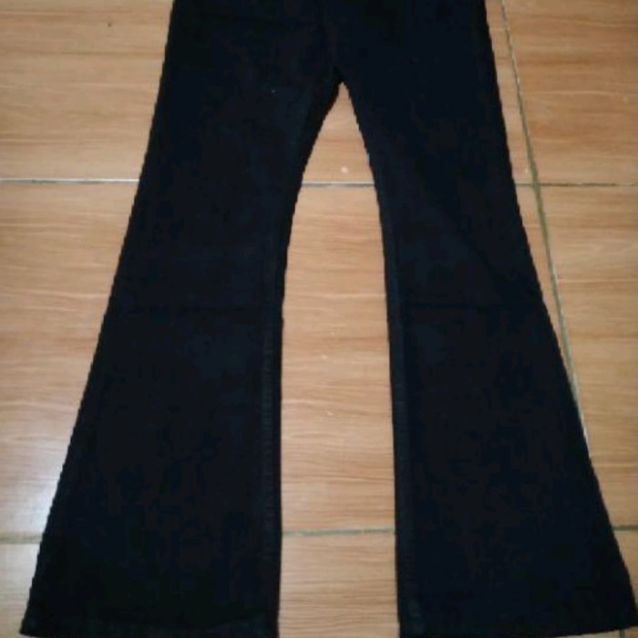 Celana Jeans Pria Komprang Cutbray Bootcut tidak melar jumbo besar (S4R3) Jeans Pria Sobek Sobek Jum