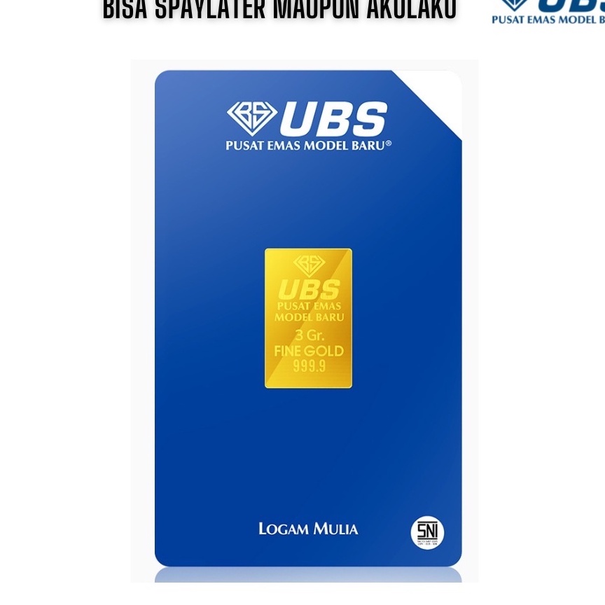 UBS LM 3 gr terbaru bisa pay later