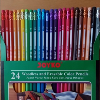 Joyko Pensil Warna Dapat Dihapus Erasable Color Pencils Hexagonal Grip CP-115