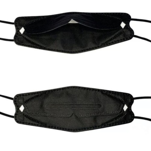 Masker KF94 Black - Masker korea 4Ply Earloop Hitam KF 94 / Masker Murah / Masker KF94 Hitam