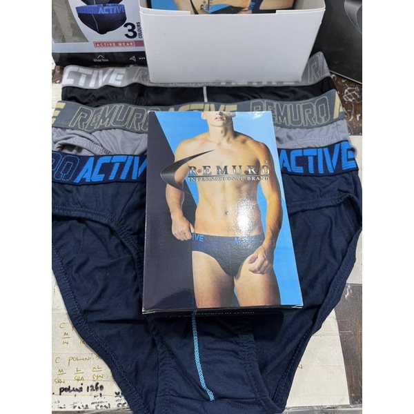 (3pcs) CD dewasa celana dalam pria remuro active MS2001 termurah