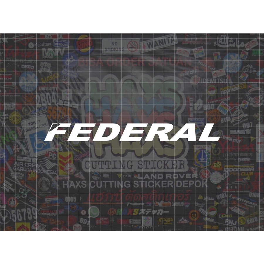 Cutting Sticker Federal Old Ukuran 20 Cm