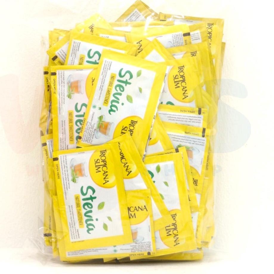 

️✔️✔️ Tropicana Slim Stevia Natural Sweetener 100 Sachets x 2.6g 