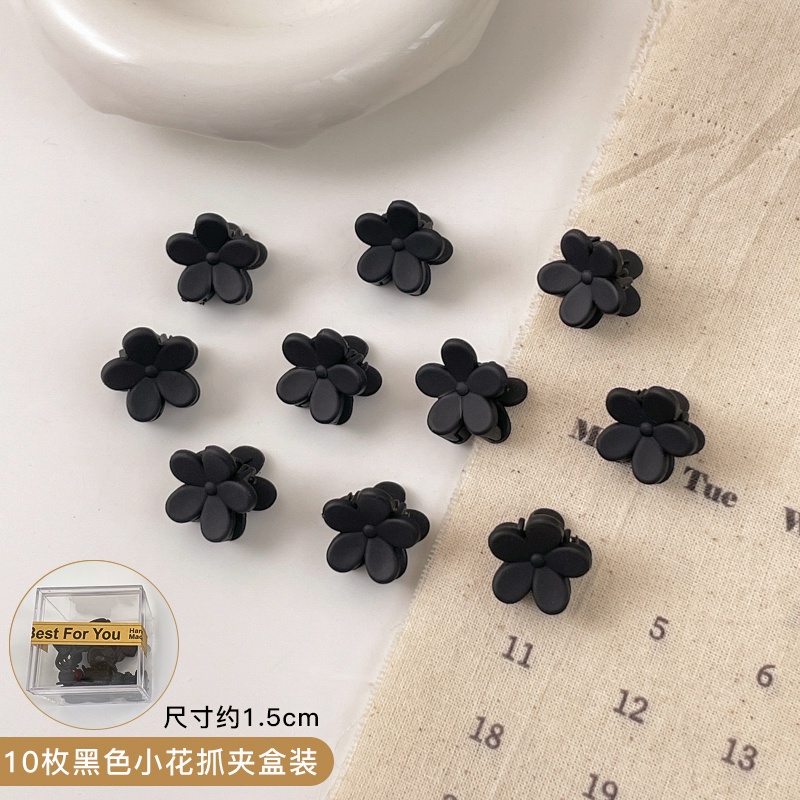 IFYOU Jepit Rambut Mini Model Cakar Warna Hitam Merah Untuk Wanita