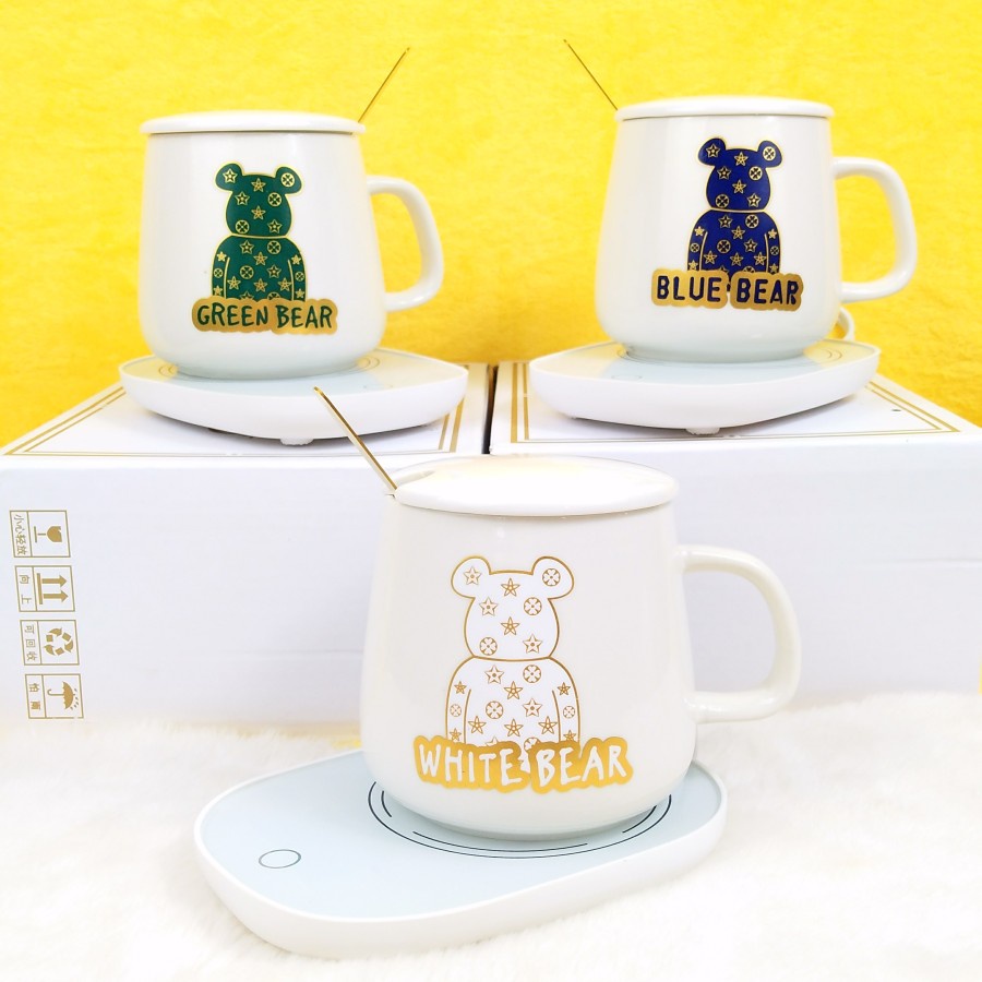 Cangkir Penghangat Mug Set Teh dan Kopi