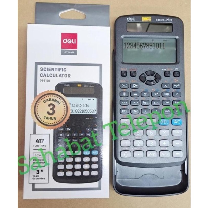 

KALKULATOR SCIENTIFIC DELI D991ES E8576TRB