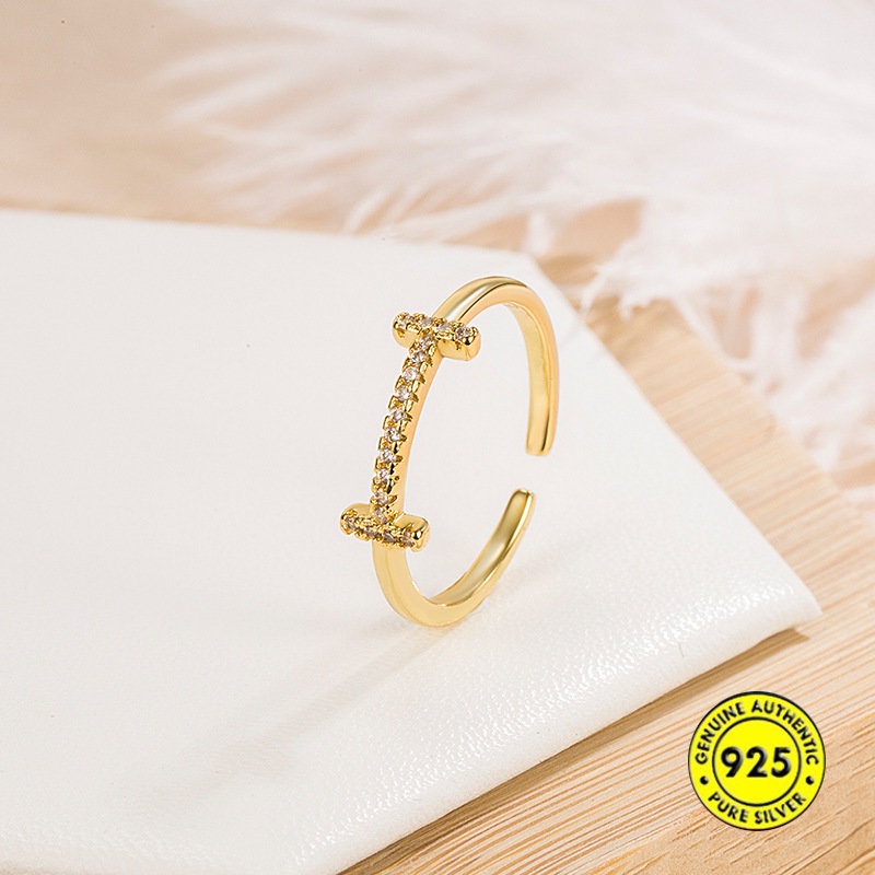 Cincin Berlian Imitasi Desain Smiley Face Untuk Wanita U1155