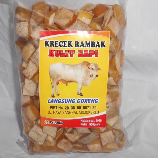 

limited STOCK!1 Kg Krecek / Kerupuk Rambak Sapi Kotak Dadu|SQ7