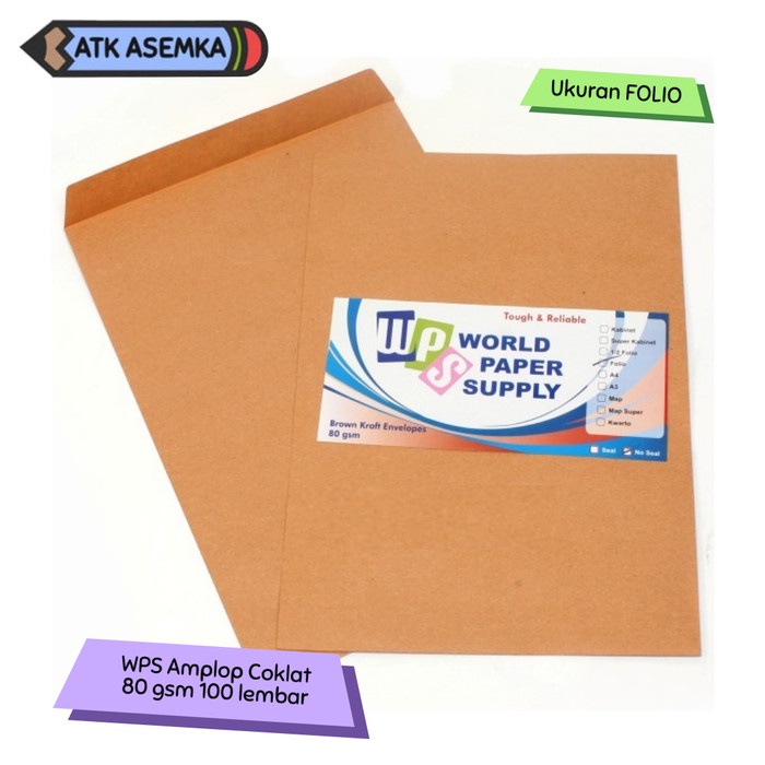 

Trendi Wps Folio Amplop Coklat Ukuran Folio Bagus