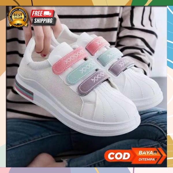 Spatu Korea Style Sptu Cewek Sport Sephatu Fhsion Wanita Murah Sepatu Snekrs 2023 Sneakers Sekolah R