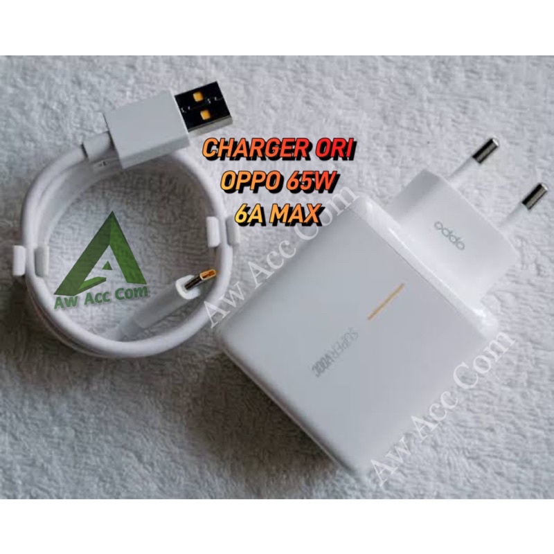 SMART CHARGER OPPO TYPE C 65WATT SUPER VOOC 6A OPPO A54/A55/A74/A76/A96/RENO 4/4F/RENO 5/5F/RENO 6/RENO 7/ 65W ORI 100%