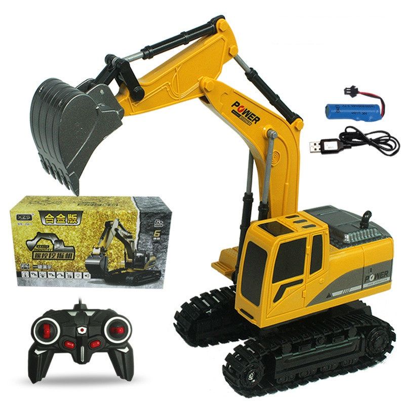 Mobil Remote Control Excavator Truck Dump Alat Berat Kontruksi RC Remot Beko