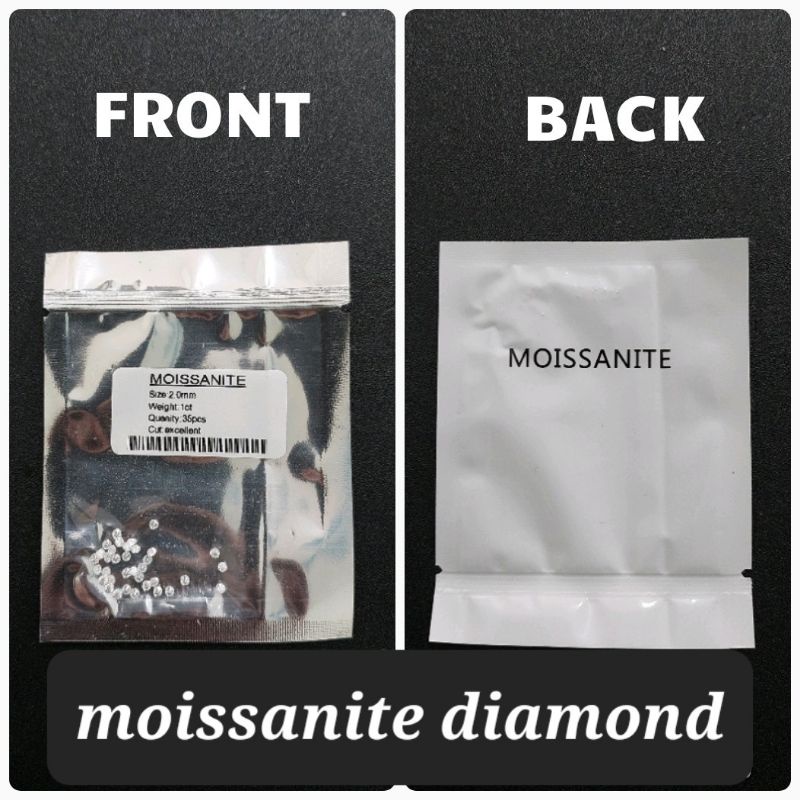 [COD] Batu Moissanite diamond tabur VVS1 D putih