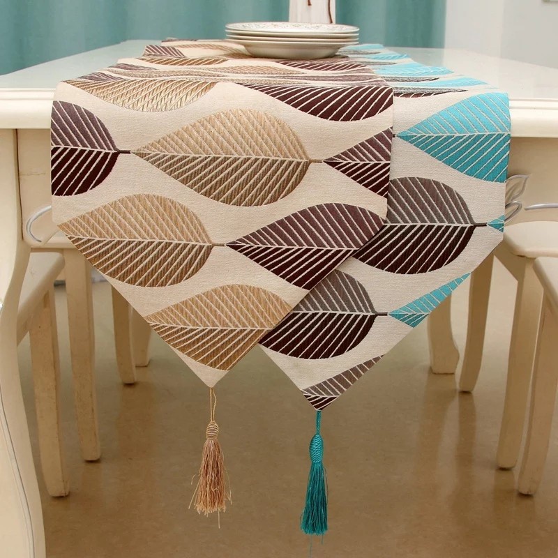 Elegant Nordic Table Runner / Taplak Meja Tamu Meja Makan Buffet Premium  Elegant Panjang Vintage Tassel