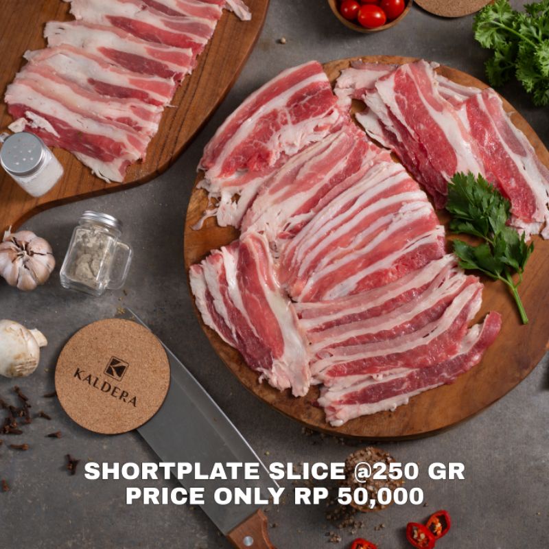 

daging sapi shortplate slice beef USA yakiniku import 250 gram halal murah berkualitas premium