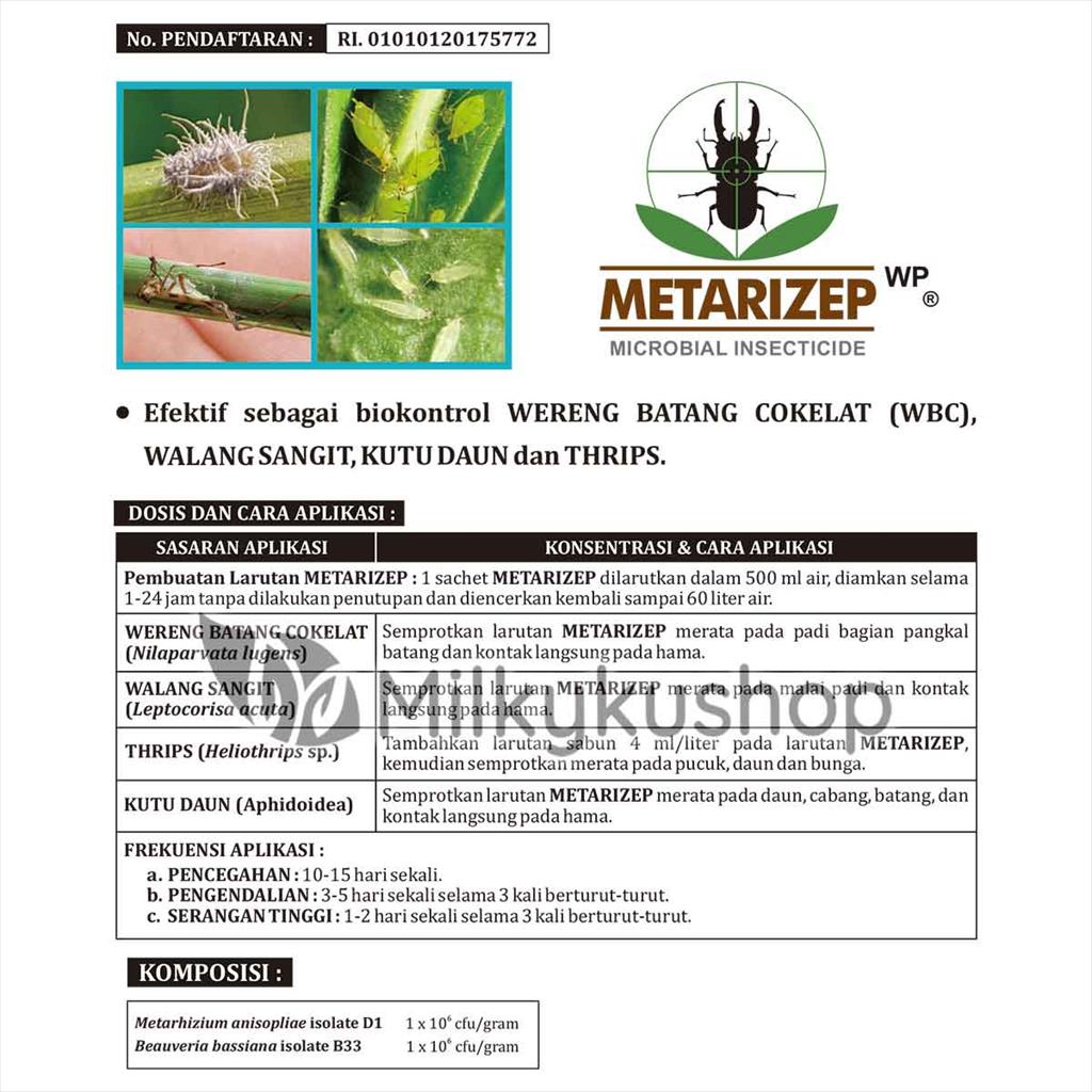 METARIZEP WP 50 GRAM PER SACHET BIO INSEKTISIDA