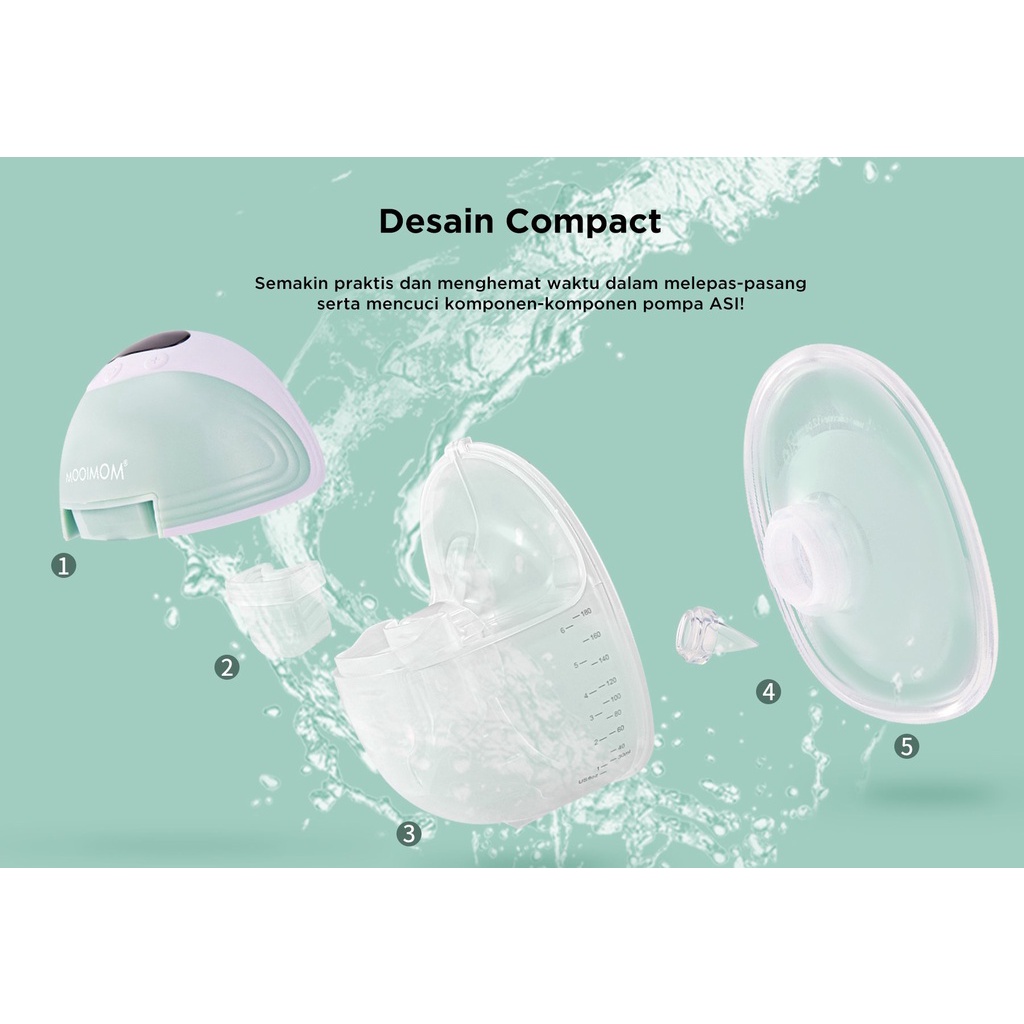 Mooimom - Pompa ASI Elektrik Tanpa Kabel / M3 Wireless Electric Breast Pump