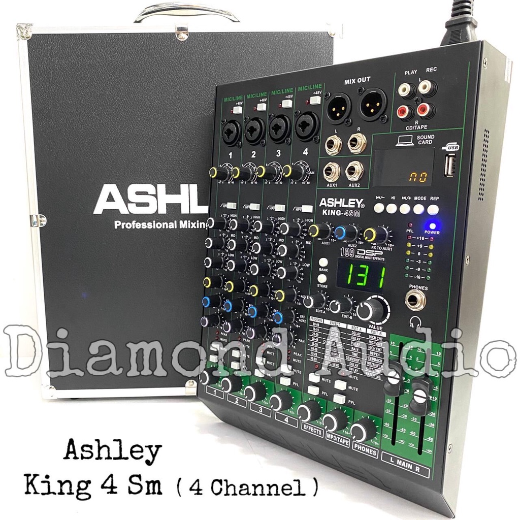 Jual Mixer Audio Ashley King 4 Sm Usb Bluetooth Original Mixing 4 ...