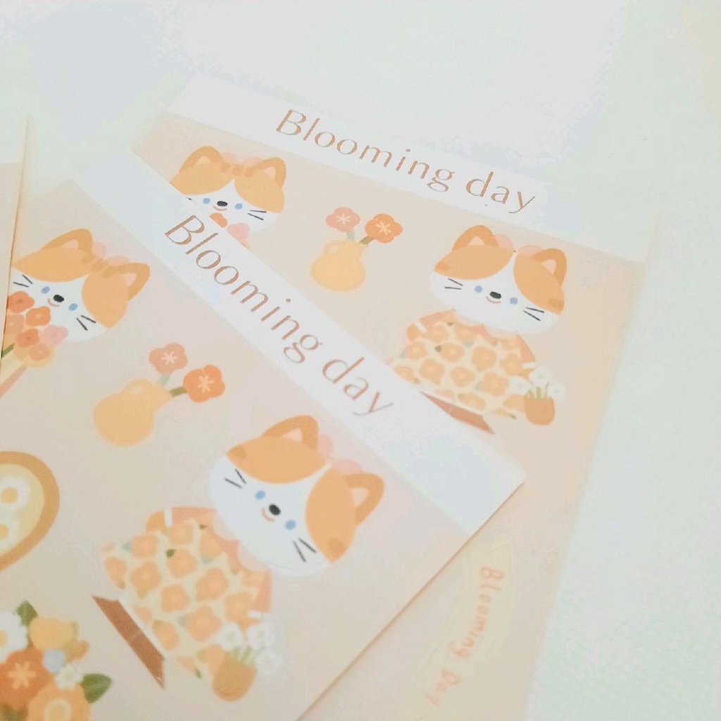 

blooming day sticker series untuk scrapbook journaling - mimimoist