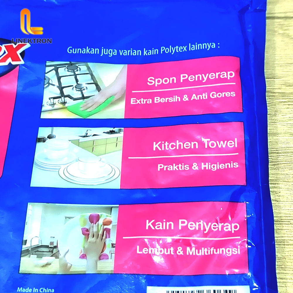 POLYTEX SABUT JARING ANTI GORES UNTUK ALAT MAKAN ANTI LENGKET