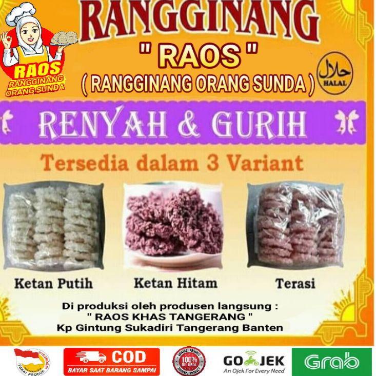 

Proses sekarang--Rengginang Ketan Hitam Putih Rangginang terasi 350gram