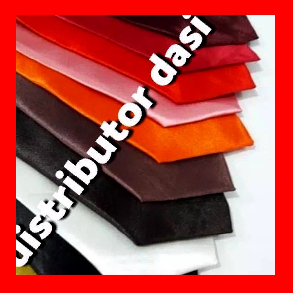 Dasi pria polos silk satin premium 3 inchi 8cm ready stock