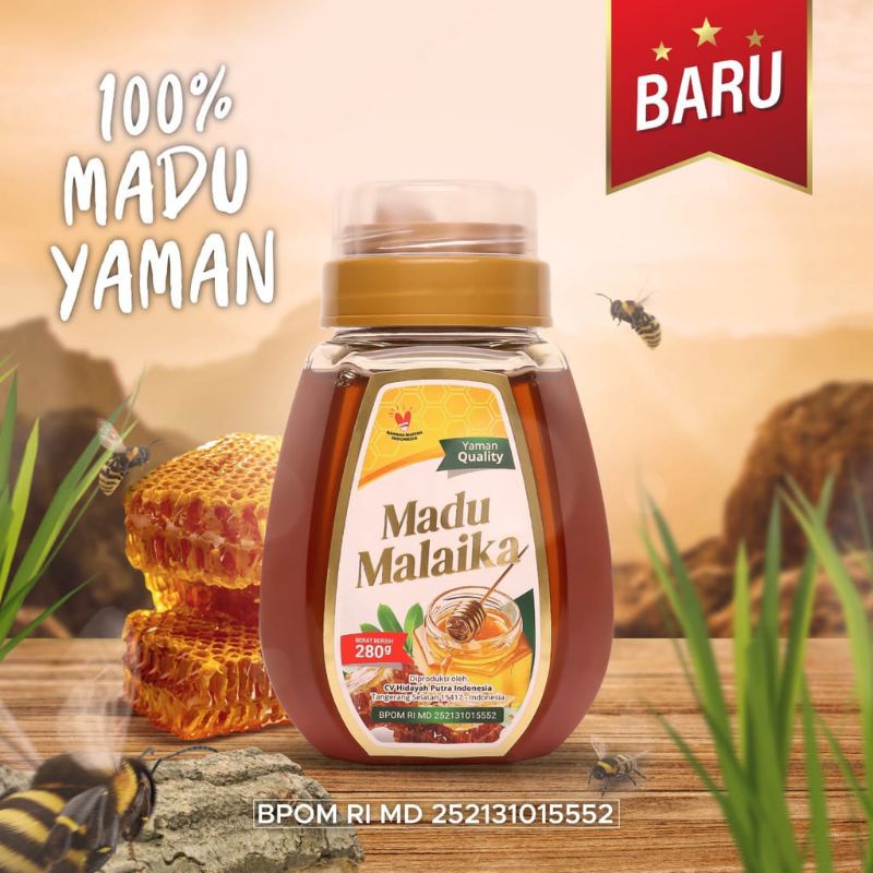 

Madu Murni Asli Yaman Kaya Manfaat Dan khasiat Qualitas Terbaik No 1 Di Dunia 280 Gram Malaika
