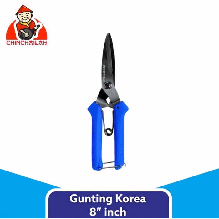 

Kusus Hari Ini Gunting Korea 8 Inch / Gunting Seng Dahan Kertas Serbaguna Hot Sale