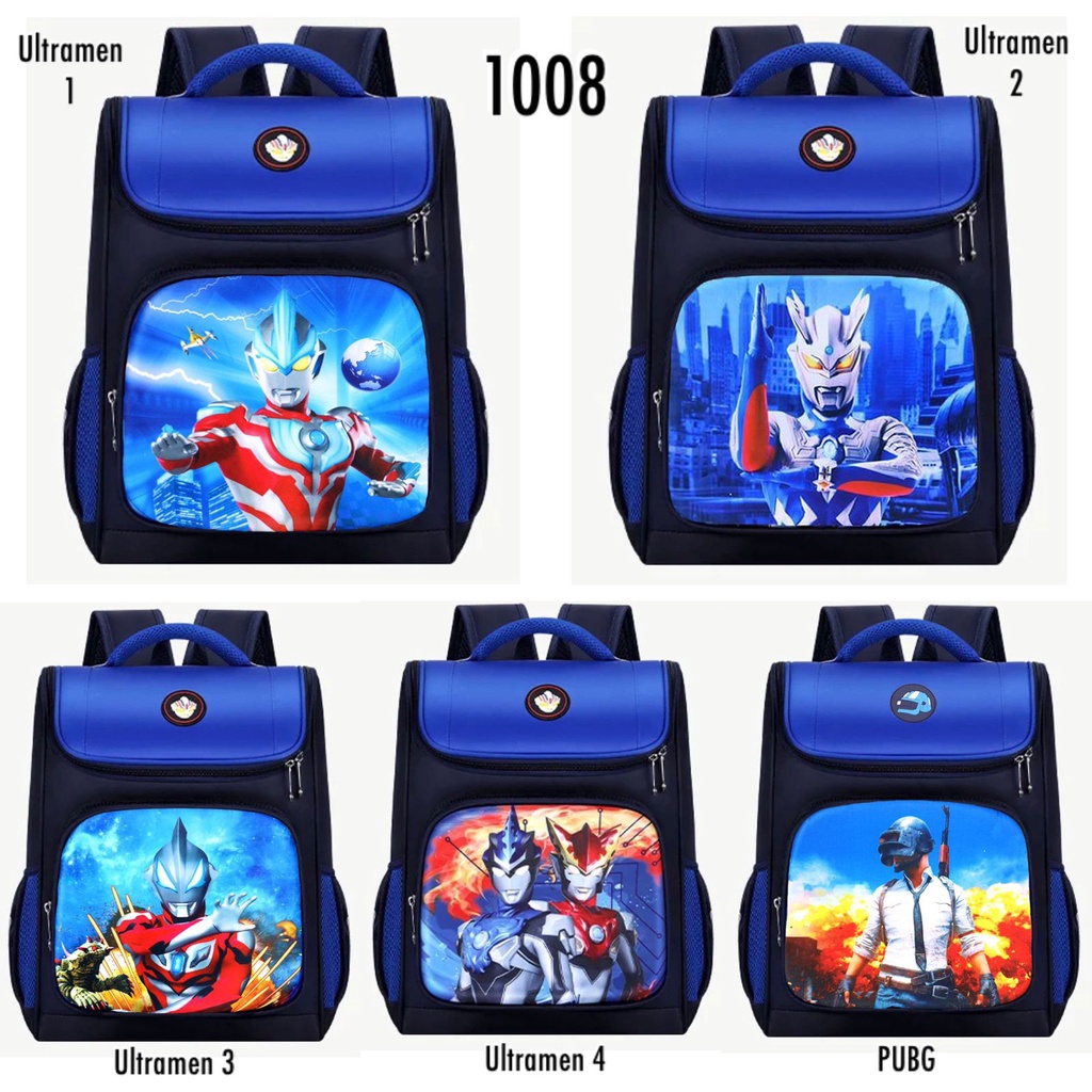 Tas Sekolah PAUD-TK-SD awal Ransel Anak Laki-Laki dan Perempuan Karakter SM Baby Import Tas Anak Import Good Quality