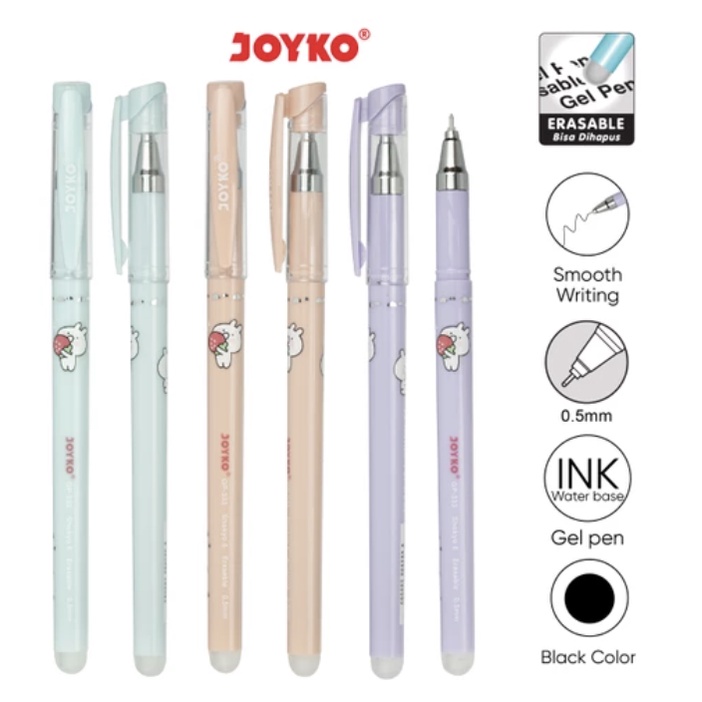 

Erasable Gel Pen Pulpen Bisa Dihapus Joyko GP-333 Shokyo 6 Gel 0.5 mm