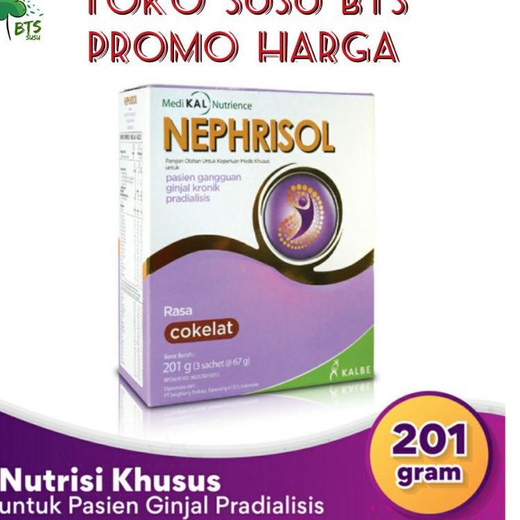 

CSSs9S3--Nephrisol 201gr Vanila coklat susu pasien Ginjal pra dialisis