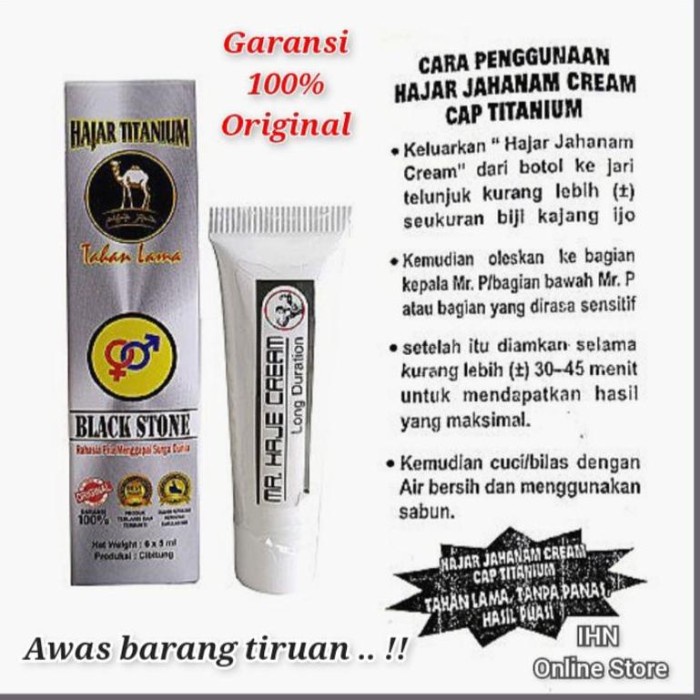 Haje Cream Asli Original / Hajar Jahanam - PENAMBAH STAMINA PRIA