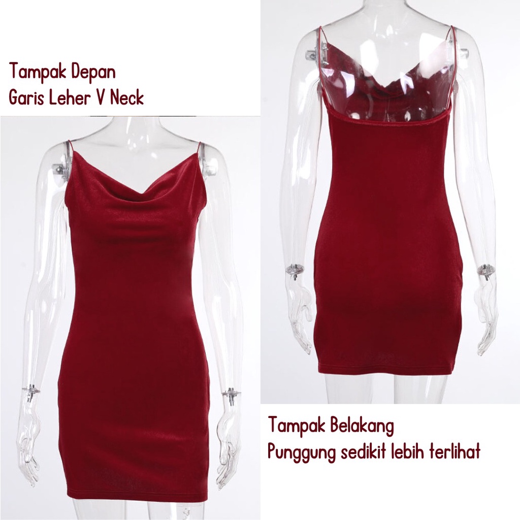 DF BJ172 Baju Wanita Mini Dress Elegant Dress Korean Fashion