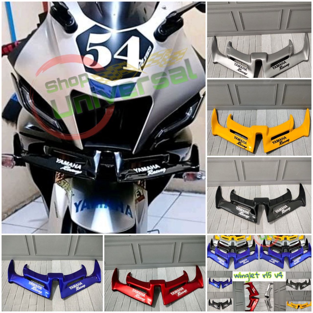WINGLET  YAMAHA R15 V4  2022 BAHAN FIBER