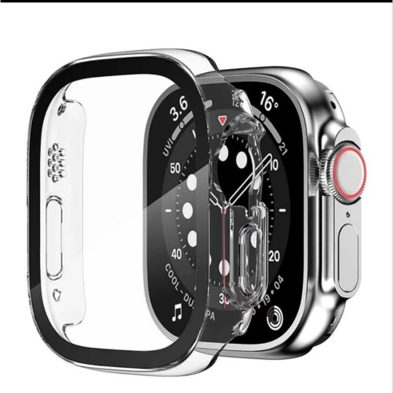 Apple watch ULTRA 49MM 49 mm hard case clear cover with tempered glass