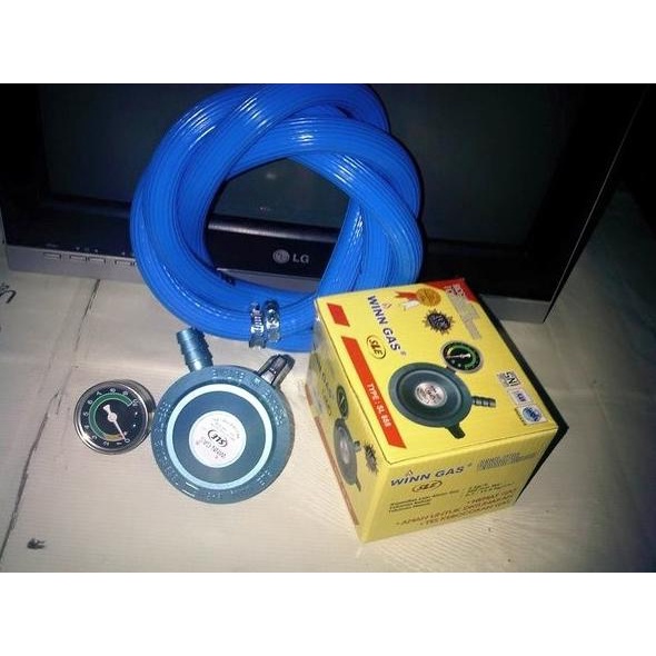 REGULATOR WINN GAS BLUE MICA MATIC SL 888 MANOMETER SELANG LPG 700 PSI FF5865D4FD