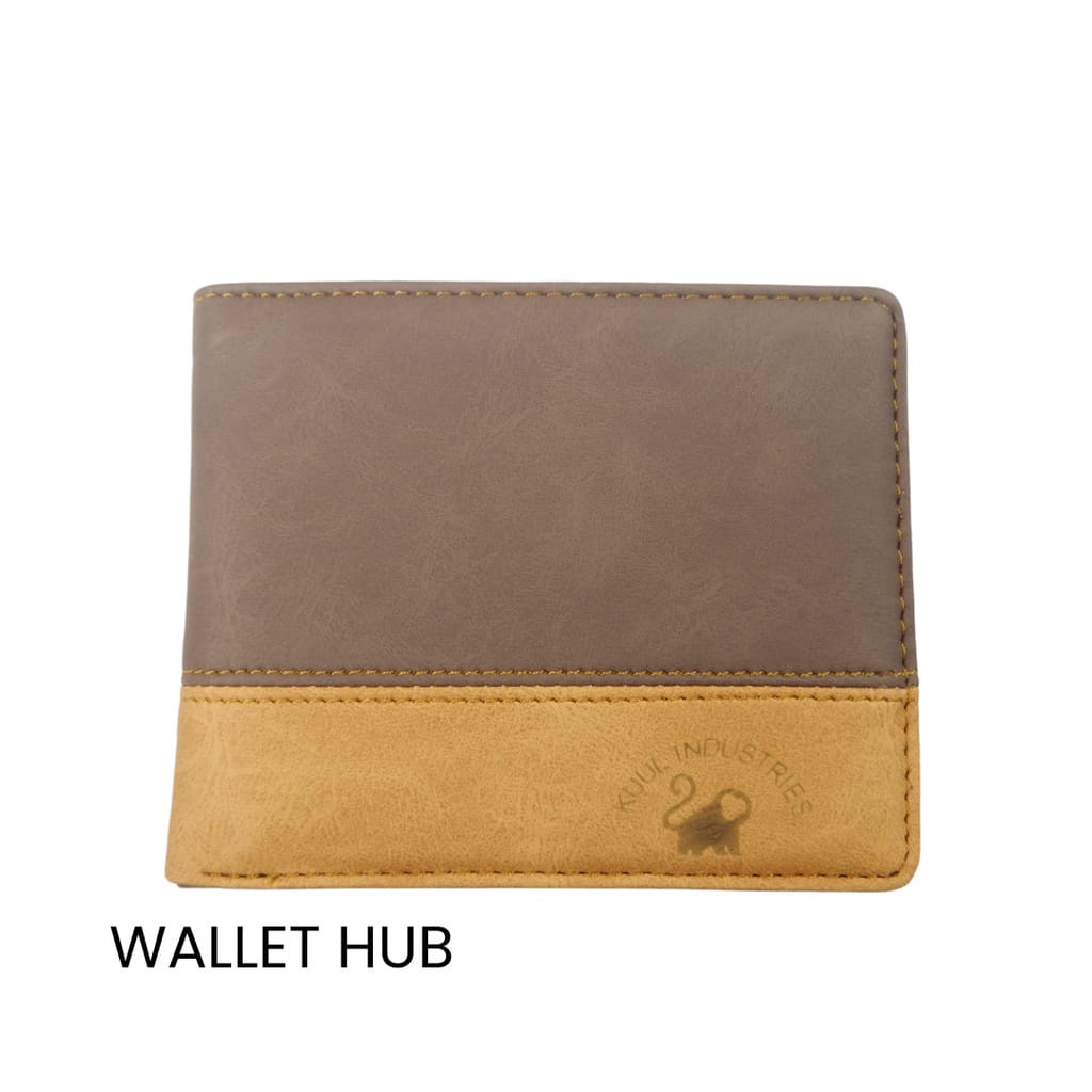 Kuul Industries Dompet wallet kulit Lipat Pria Cowok Laki faux Leather | Original | Murah | Keren Hitam/Kopi/Coklat/Biru