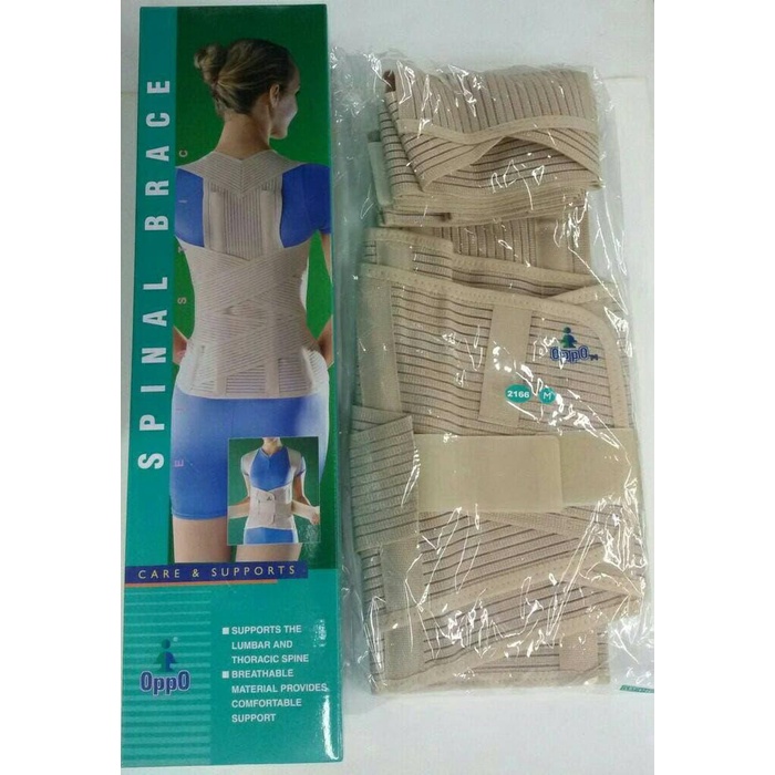 OPPO Korset Spinal Brace 2166 Penyangga Punggung Lumbo Sacral Tulang Belakang Ukuran S M L XL XXL