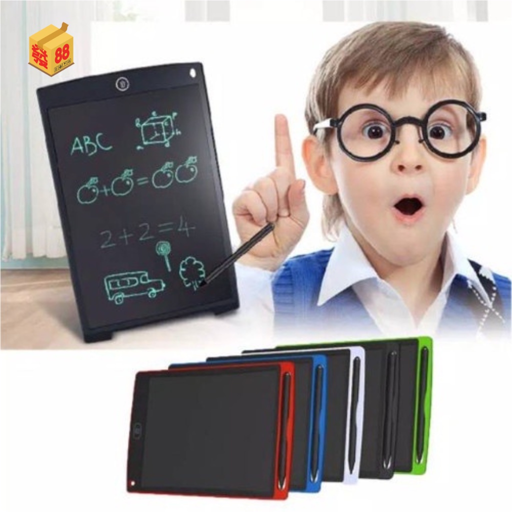 8.5Inch Tablet Gambar Anak / ￼LED Writing Drawing Tablet Board / Alat Tulis Papan Gambar Anak dengan Pen Layar Digital Sekolah Mainan Lukisan Edukasi
