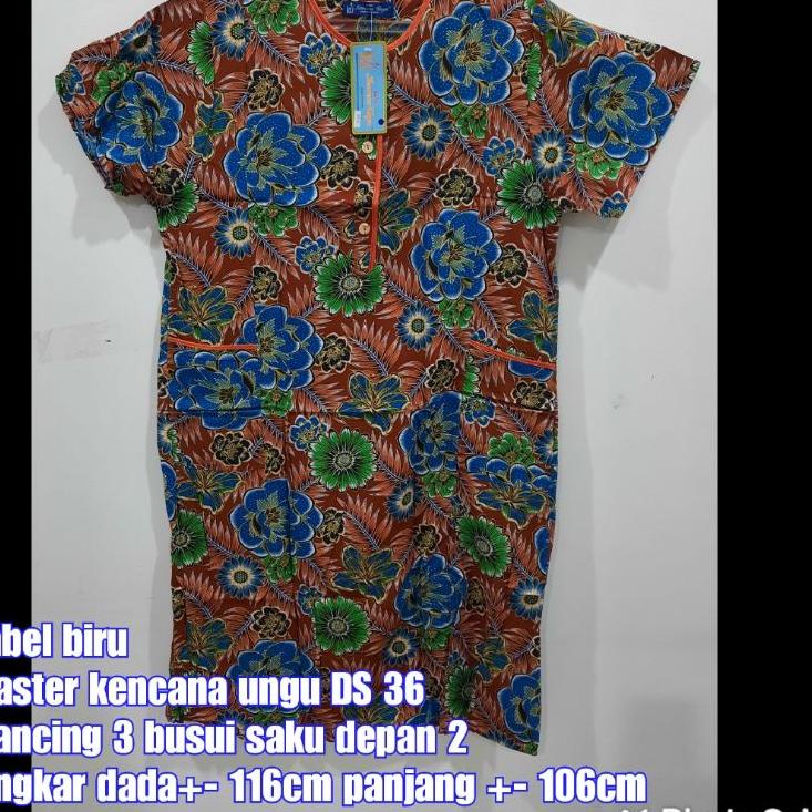 KEP.18Oc22ᶜ ◦ Daster batik Kencana ungu asli 36 Label Biru BUSUI
